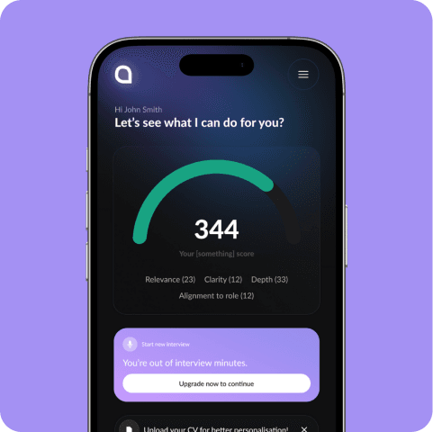 Coach app - Conversational AI app to prepare for interviews.